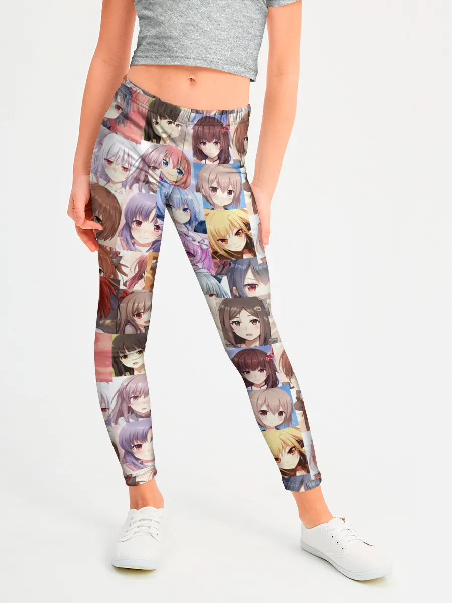 Леггинсы для девочки / MANY FACES OF ANIME GIRLS