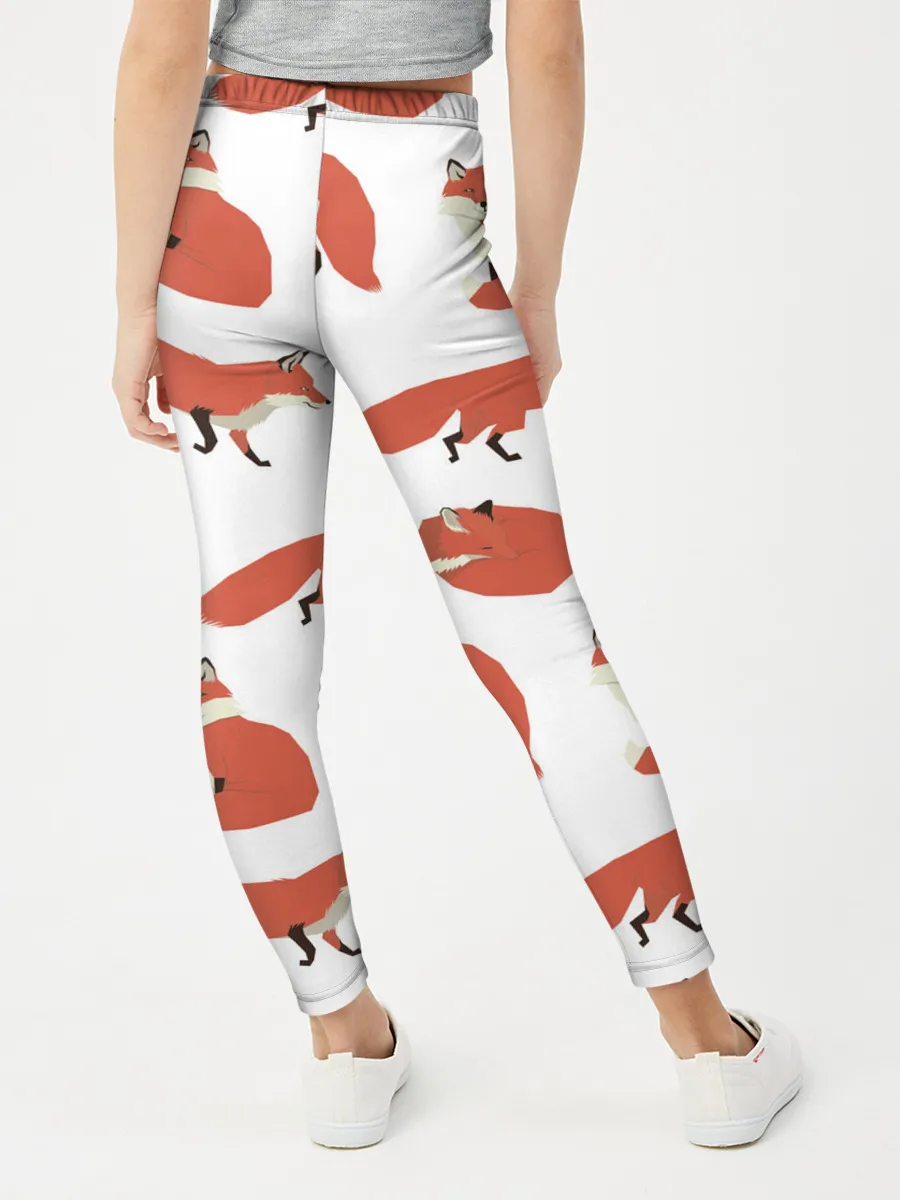 Леггинсы для девочки / Лисий хвост