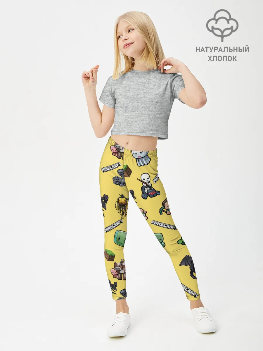 Леггинсы для девочки / MINECRAFT