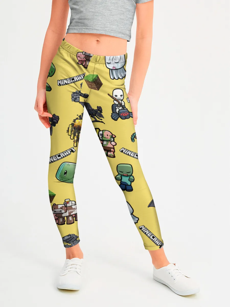 Леггинсы для девочки / MINECRAFT