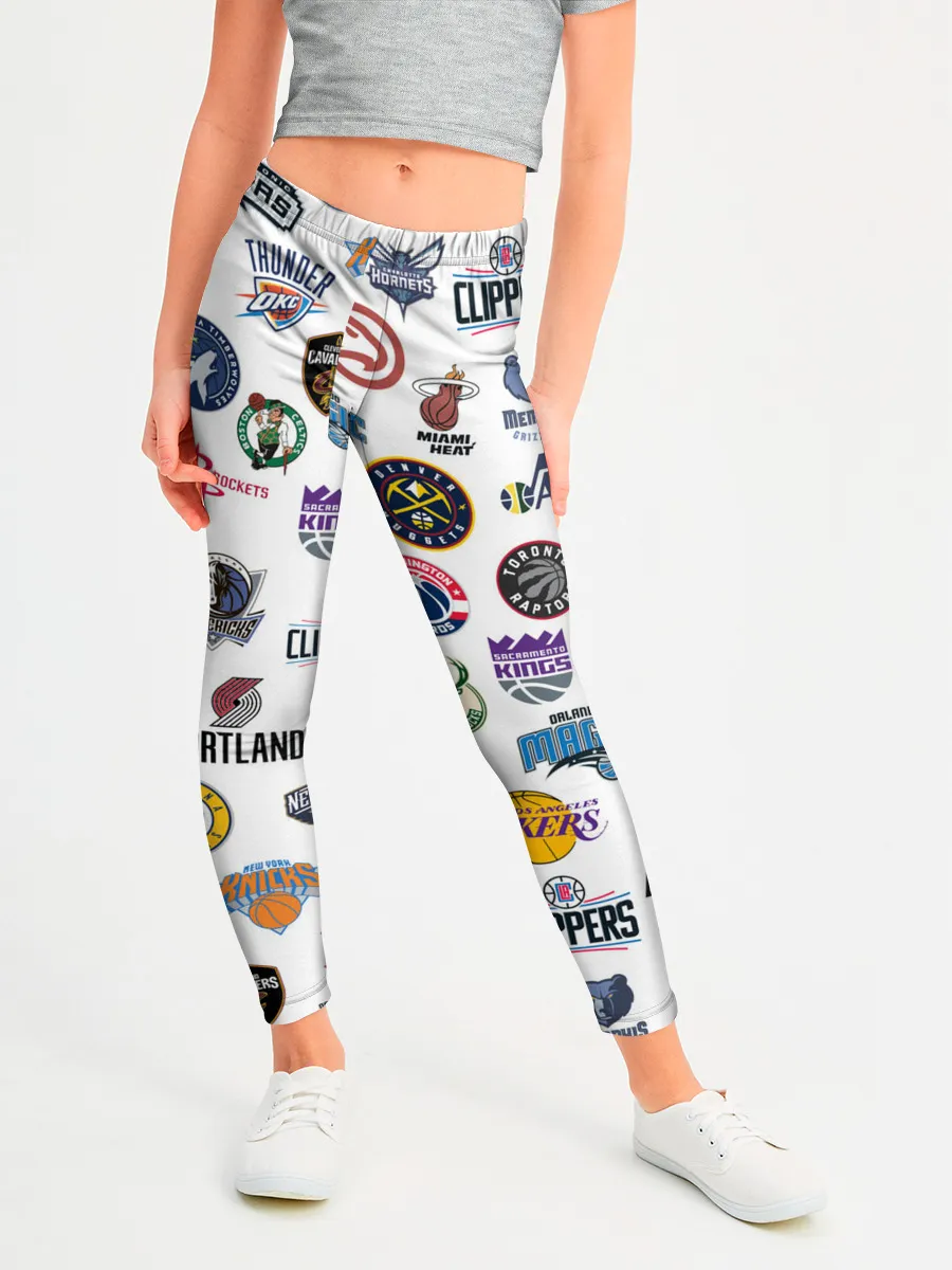 Леггинсы для девочки / NBA Pattern | НБА Паттерн