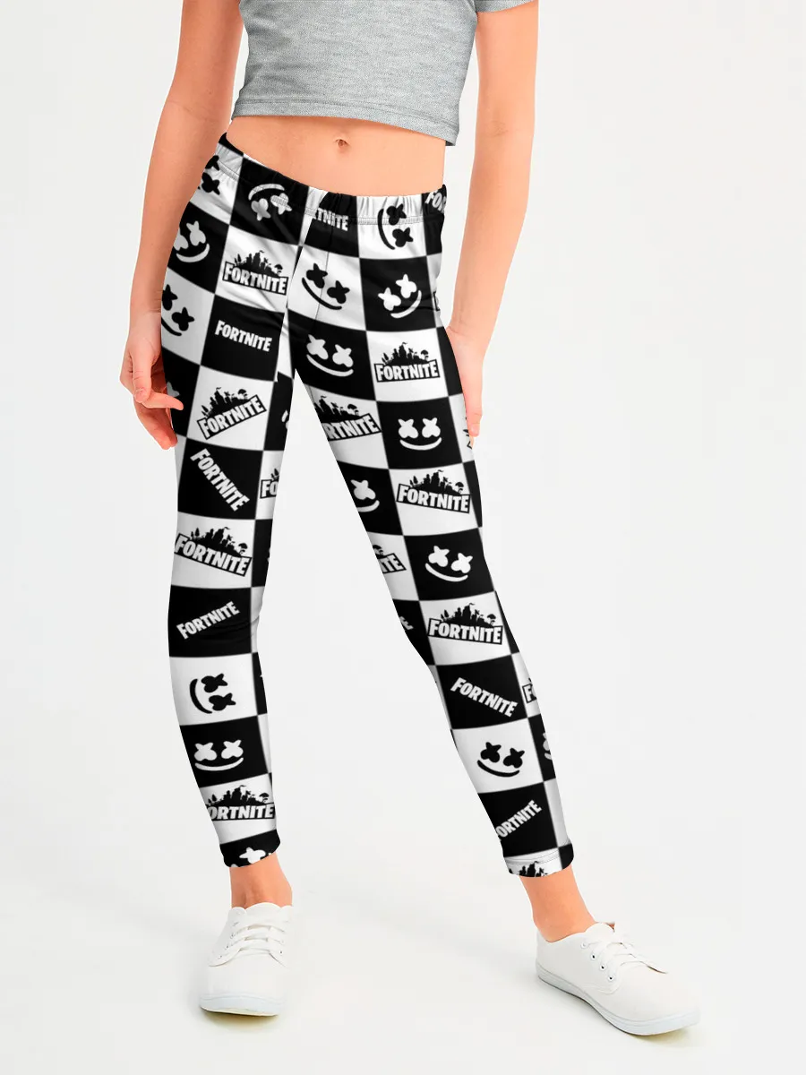 Леггинсы для девочки / Fortnite&Marshmello