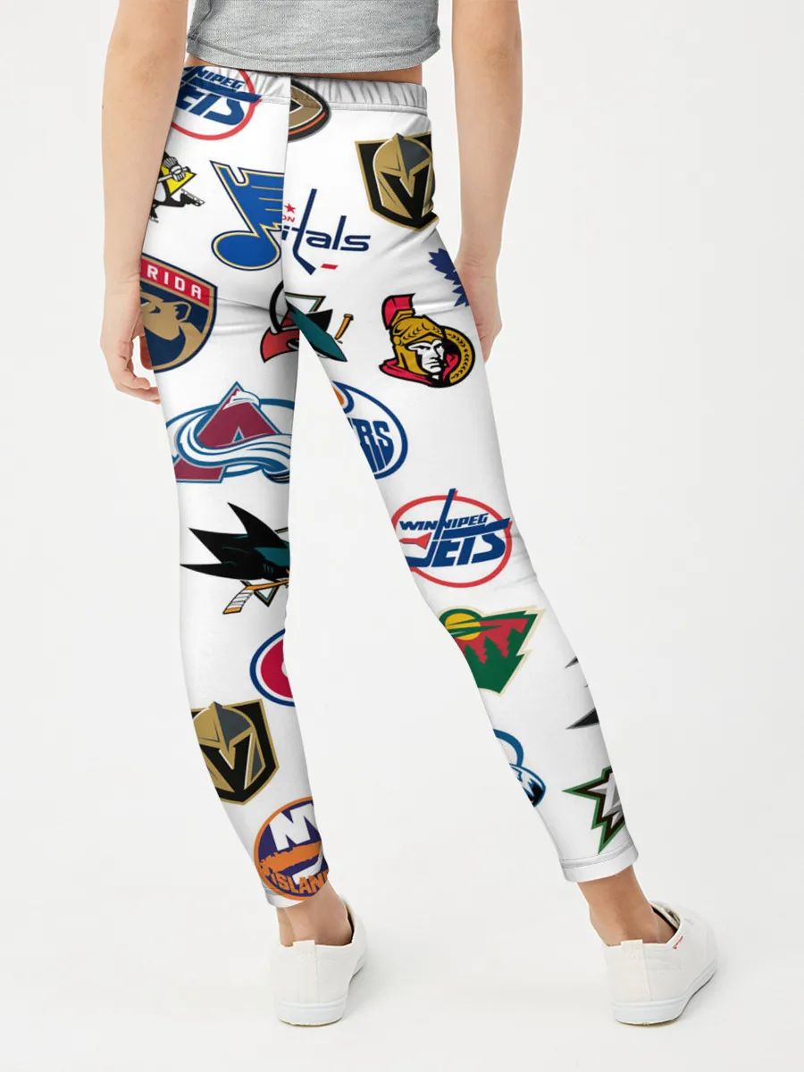 Леггинсы для девочки / NHL PATTERN