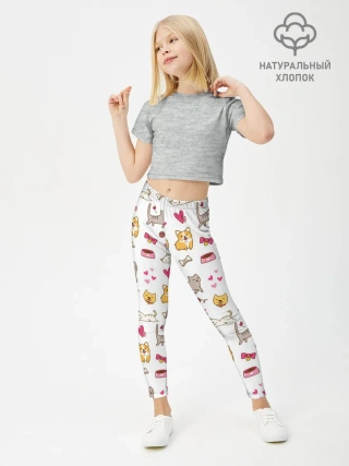 Леггинсы для девочки / Домашние питомцы