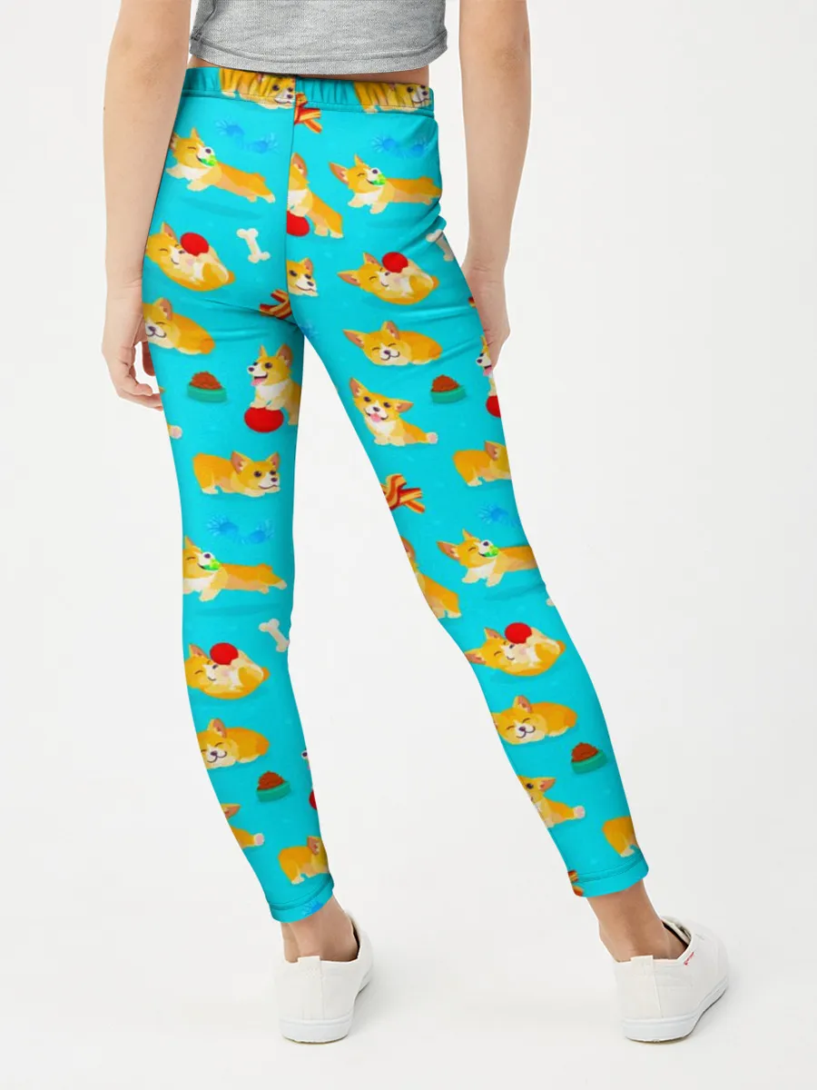 Леггинсы для девочки / Корги