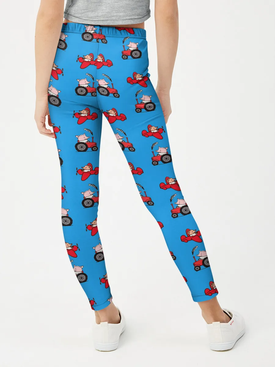 Леггинсы для девочки / Поросенок Пётр