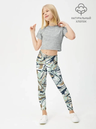 Леггинсы для девочки / Узор красками