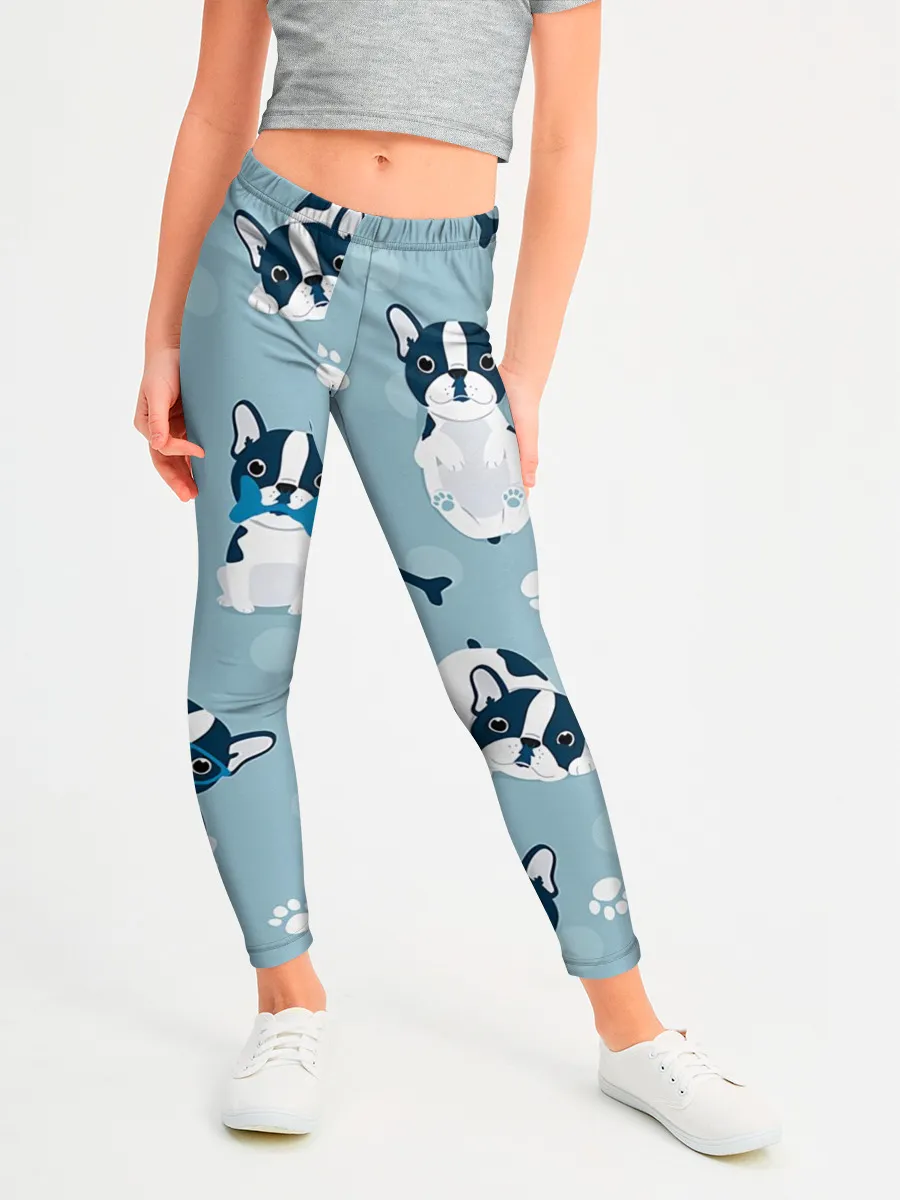 Леггинсы для девочки / Собачки