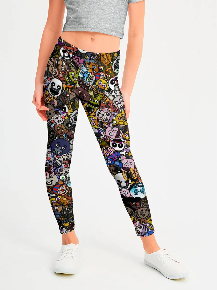 Леггинсы для девочки / FNaF стикербомбинг