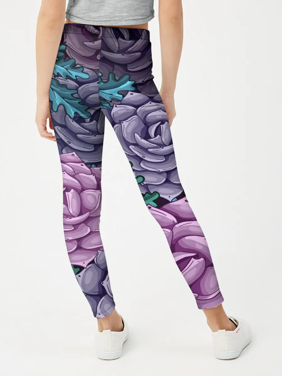 Леггинсы для девочки / Цветы