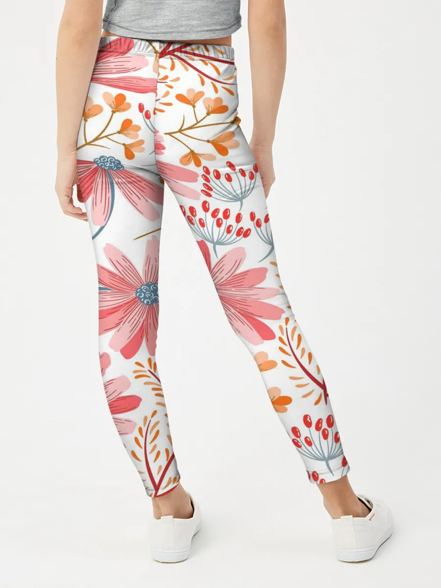 Леггинсы для девочки / Цветы