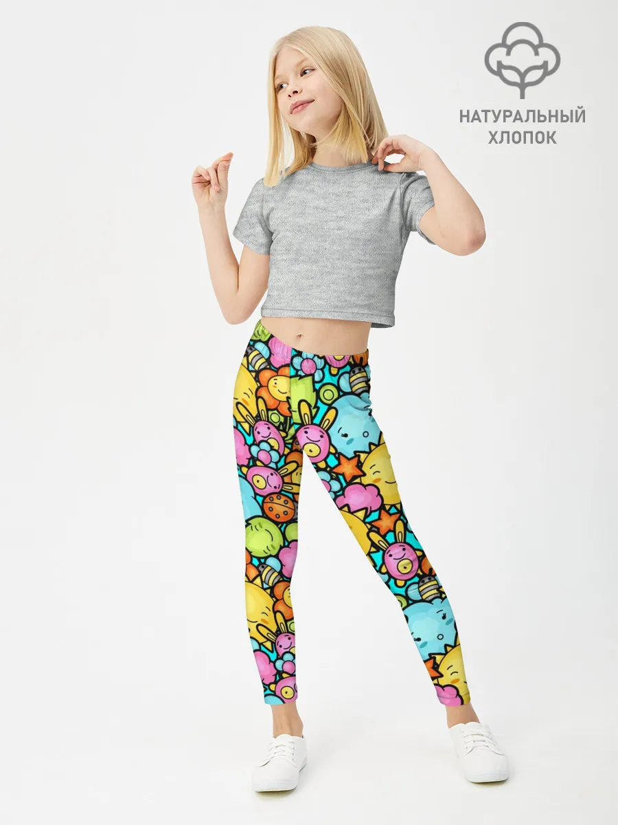 Леггинсы для девочки / Облачко Солнышко