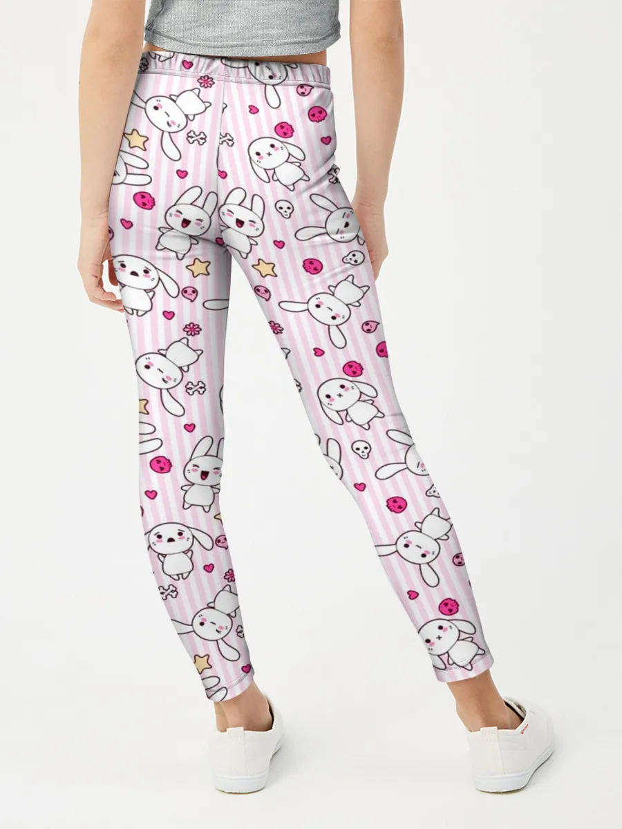 Леггинсы для девочки / Зайчики