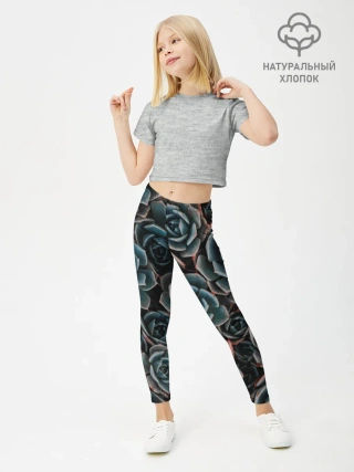 Леггинсы для девочки / ЦВЕТЫ РОЗЫ | STEEL ROSES