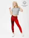 Леггинсы для девочки / Красный свет