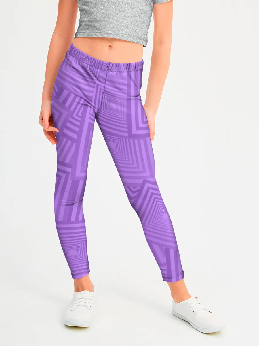 Леггинсы для девочки / Квадраты в квадратах