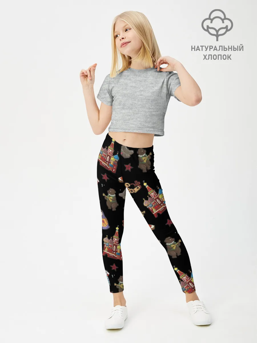 Леггинсы для девочки / Москва символика