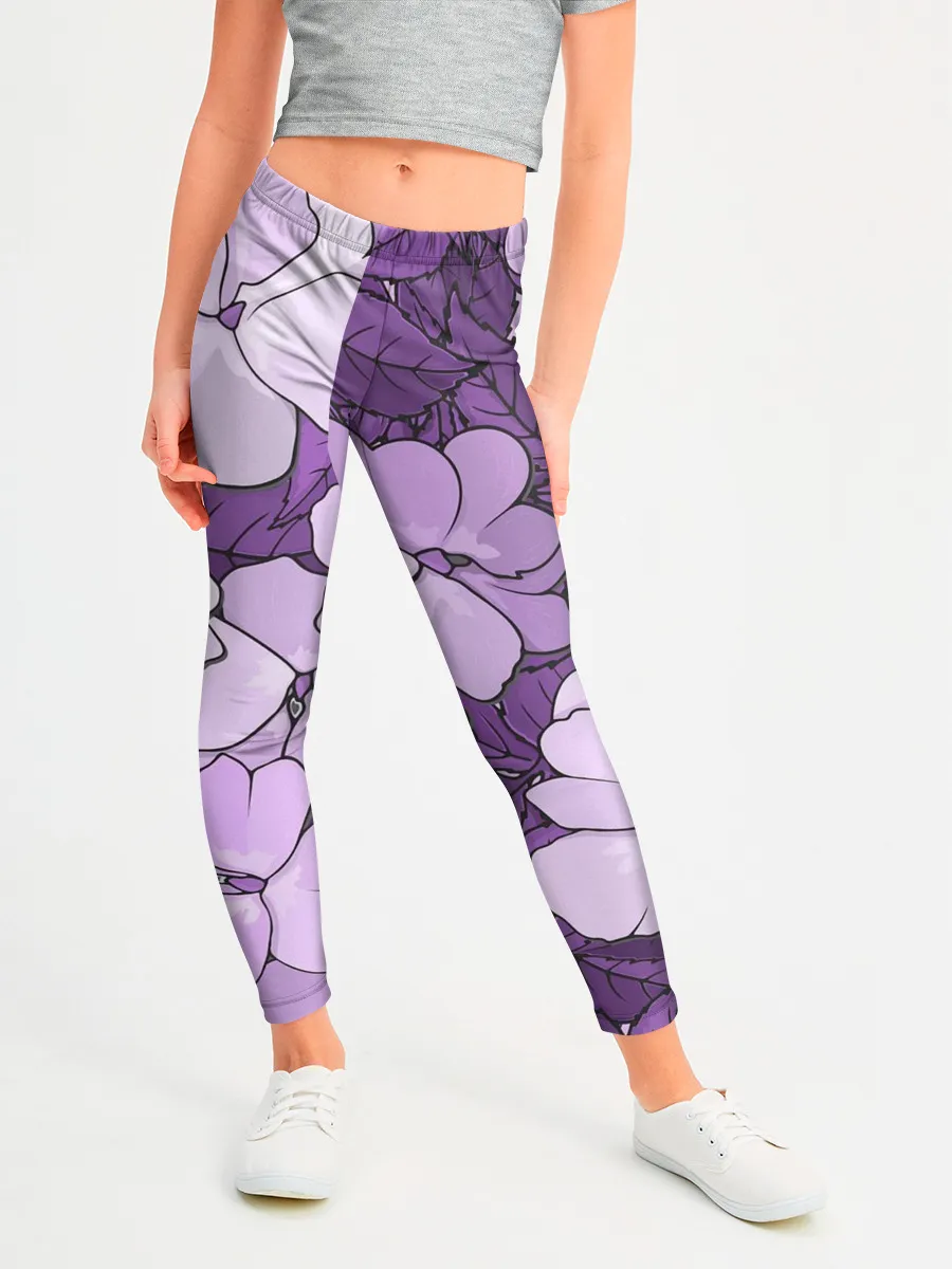 Леггинсы для девочки / Цветы