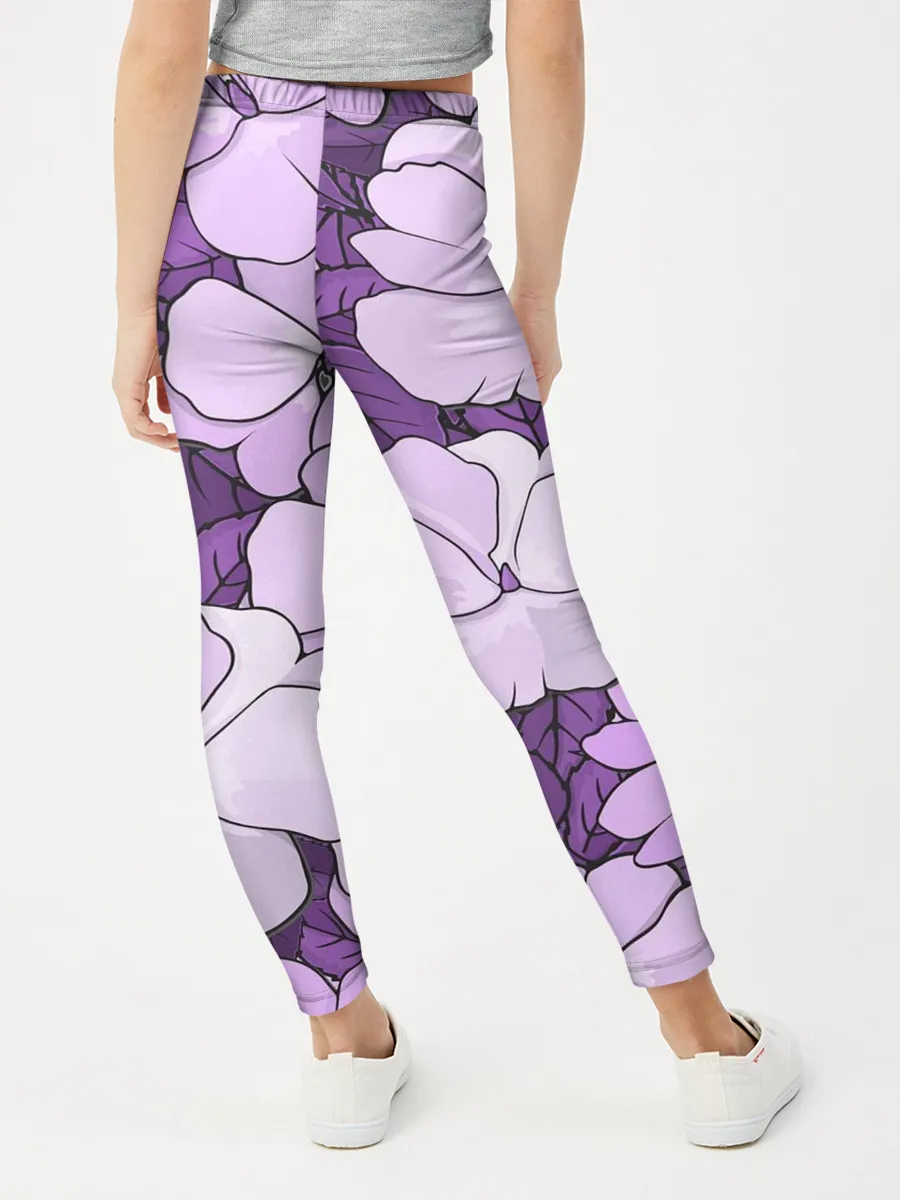 Леггинсы для девочки / Цветы