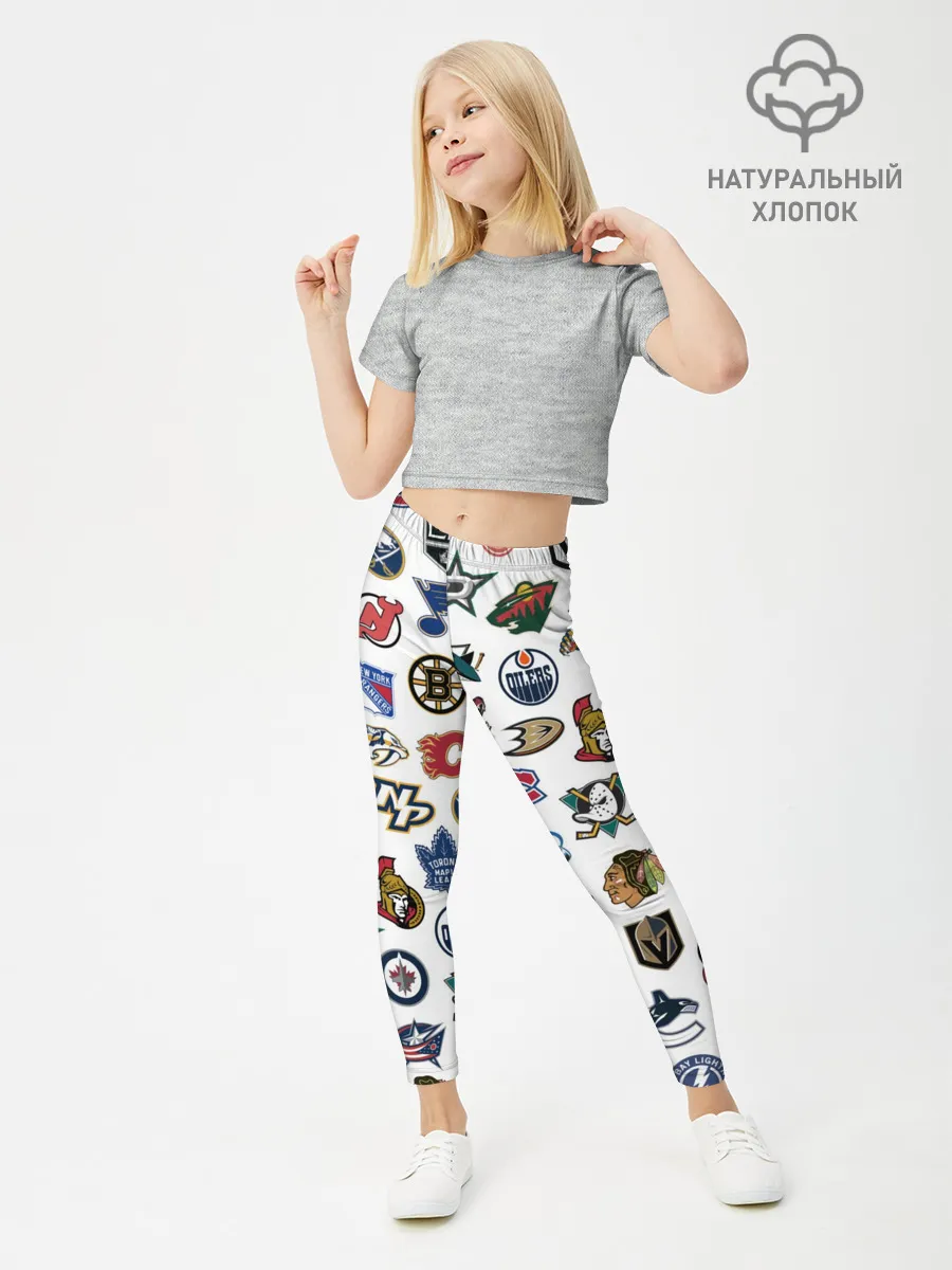 Леггинсы для девочки / Логотипы НХЛ