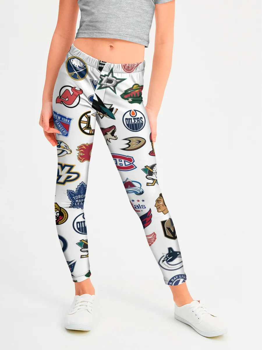 Леггинсы для девочки / Логотипы НХЛ