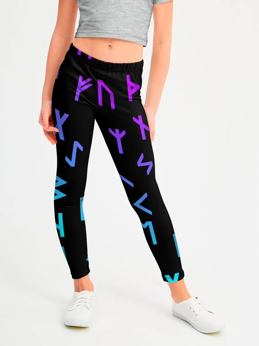 Леггинсы для девочки / РУНЫ | РУСЬ | СИМВОЛЫ