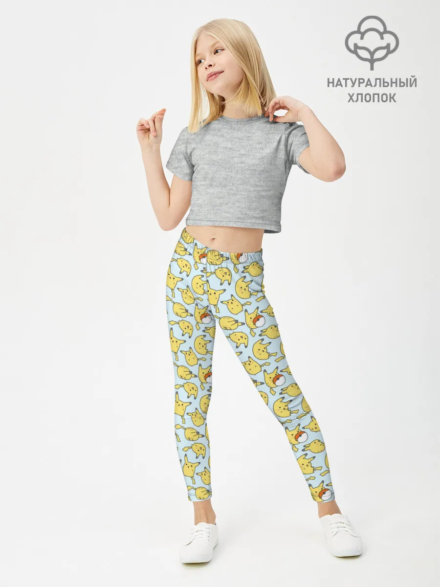 Леггинсы для девочки / Пикачу.