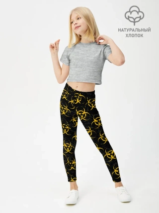 Леггинсы для девочки / YELLOW BIOHAZARD