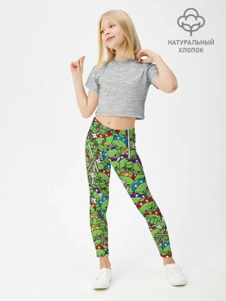 Леггинсы для девочки / Черепашки ниндзя