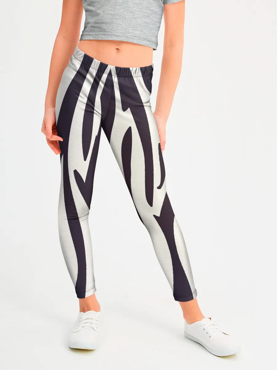 Леггинсы для девочки / Я зебра