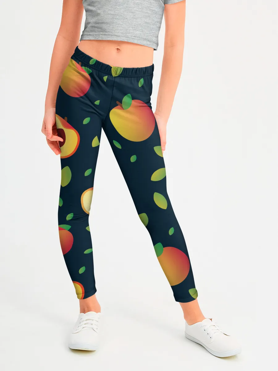 Леггинсы для девочки / Фруктовый арт