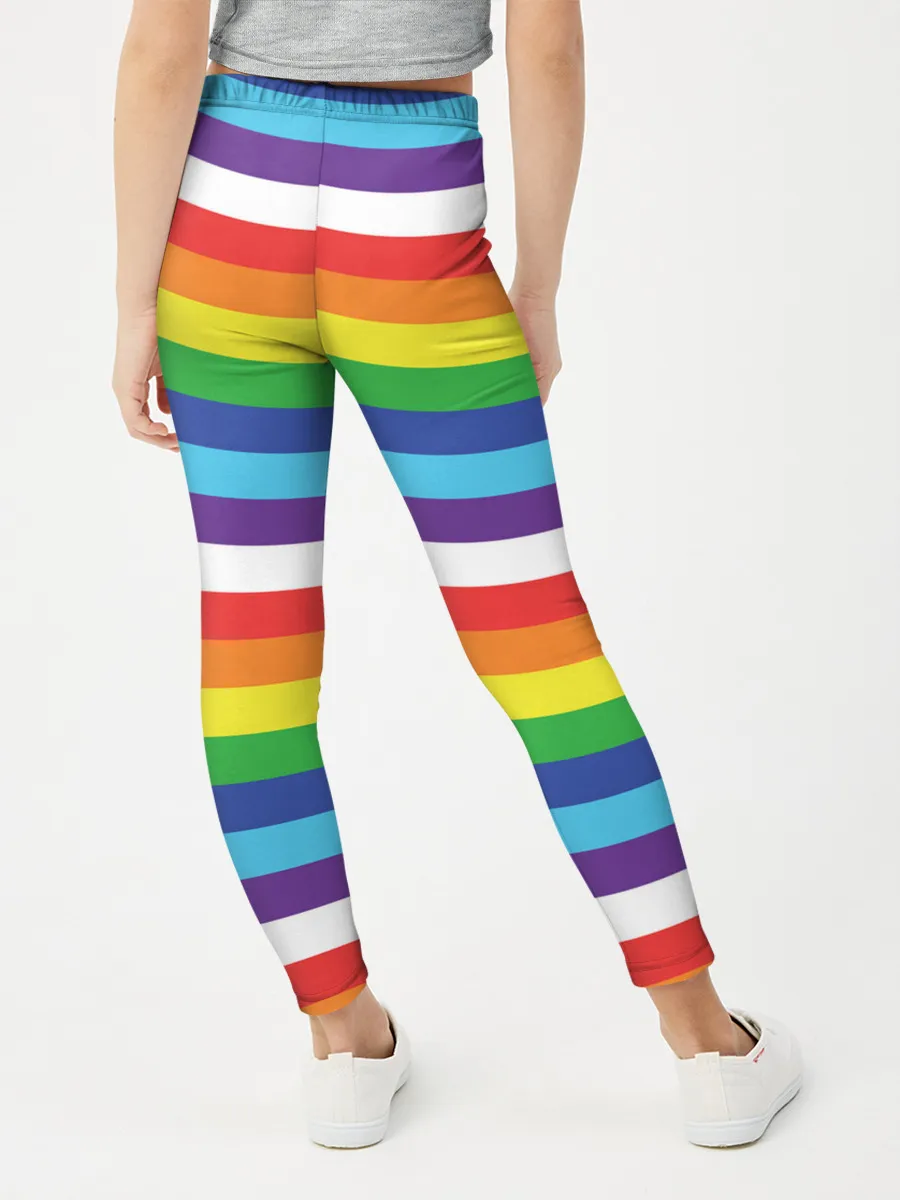 Леггинсы для девочки / Радужные полосы