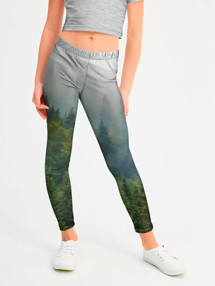 Леггинсы для девочки / Лес