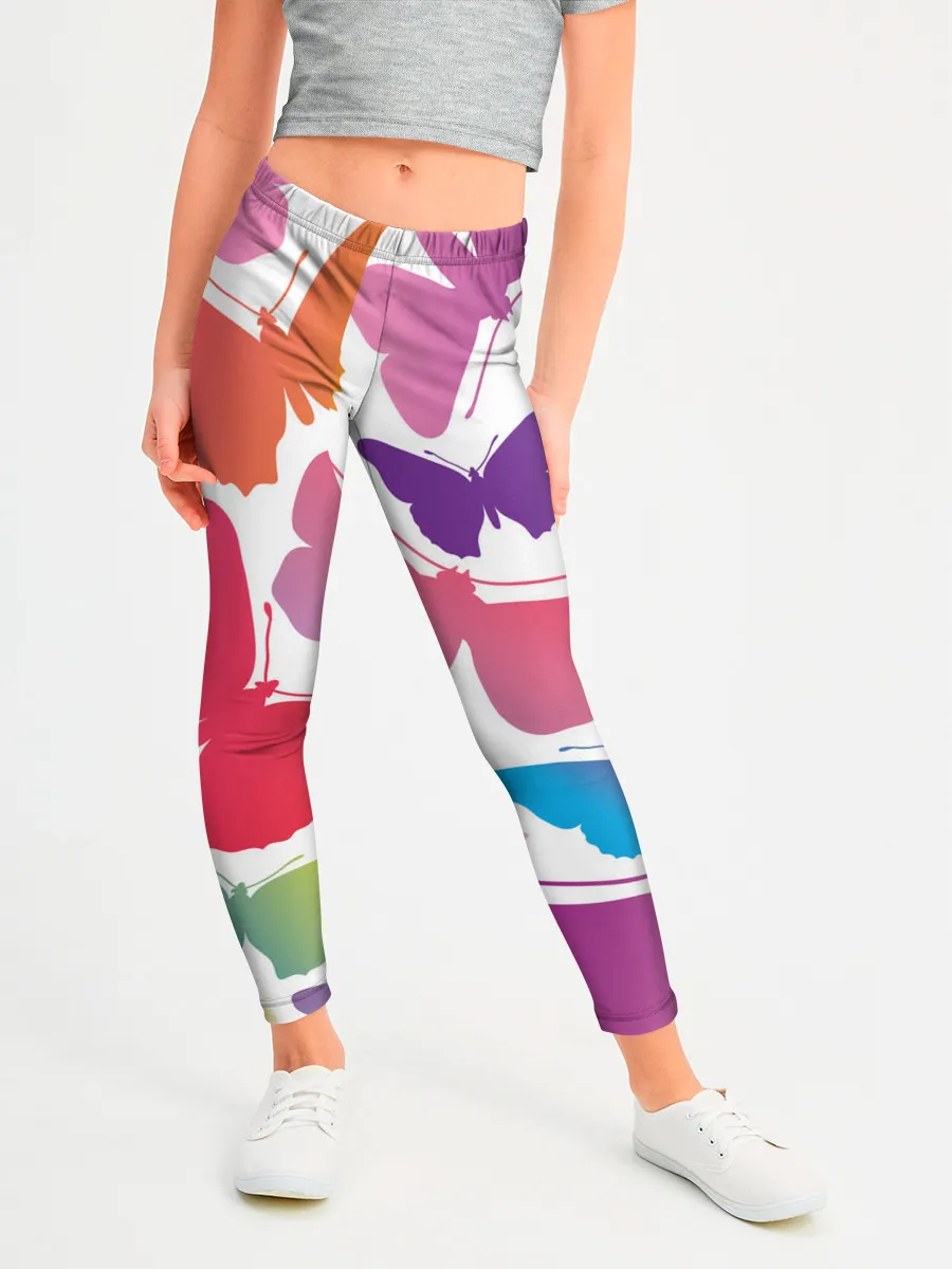 Леггинсы для девочки / БАБОЧКИ ПАТТЕРН | BUTTERFLY PATTERN