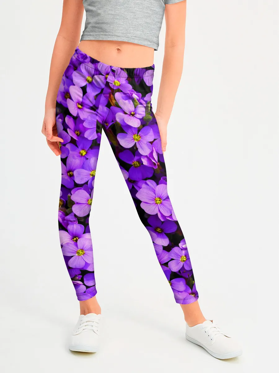 Леггинсы для девочки / Сирень