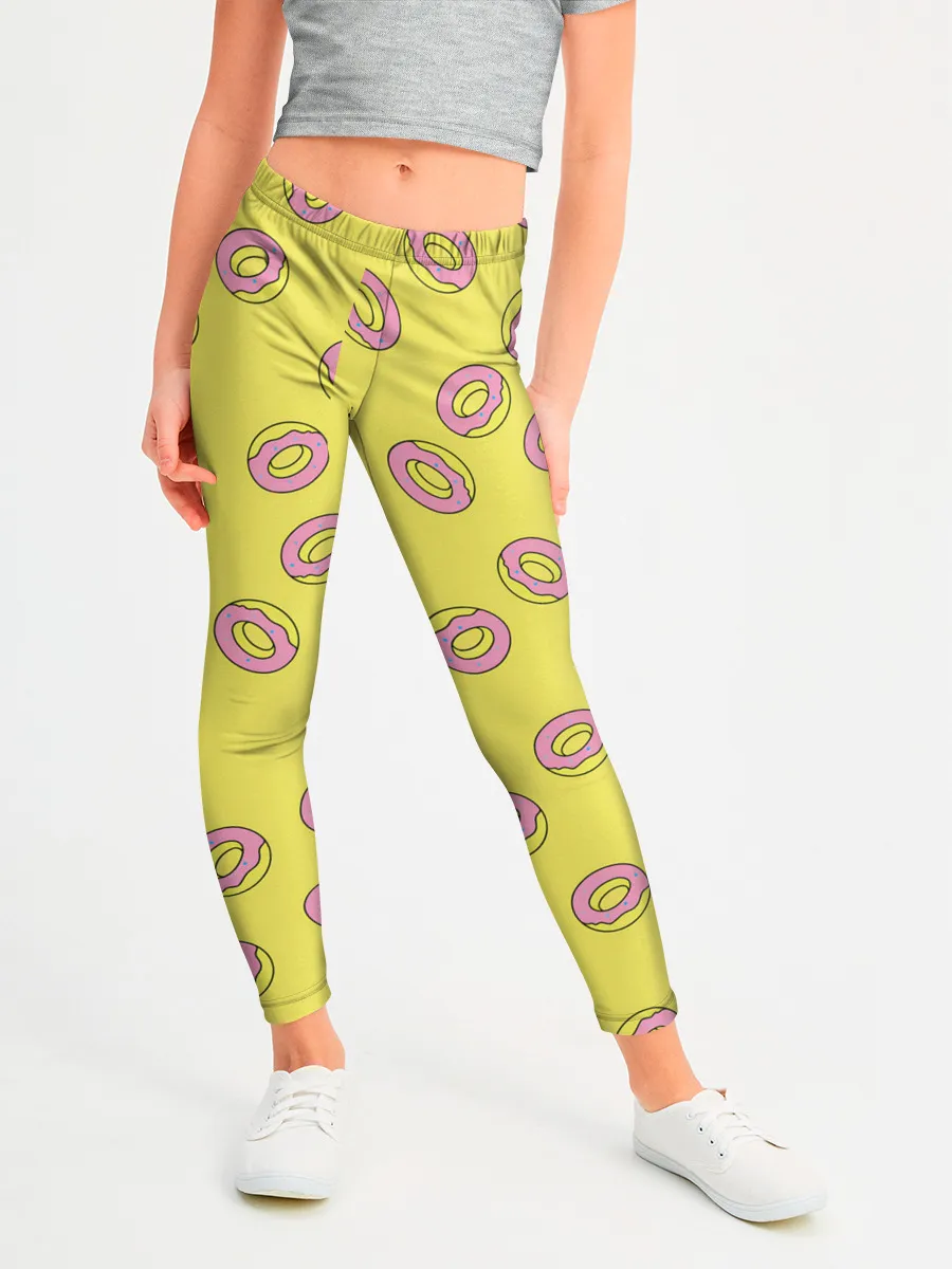 Леггинсы для девочки / Пончики Донатс.