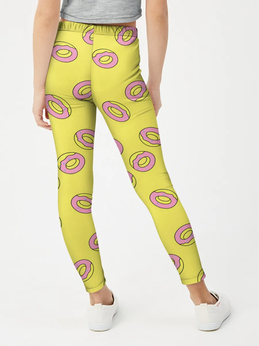 Леггинсы для девочки / Пончики Донатс.