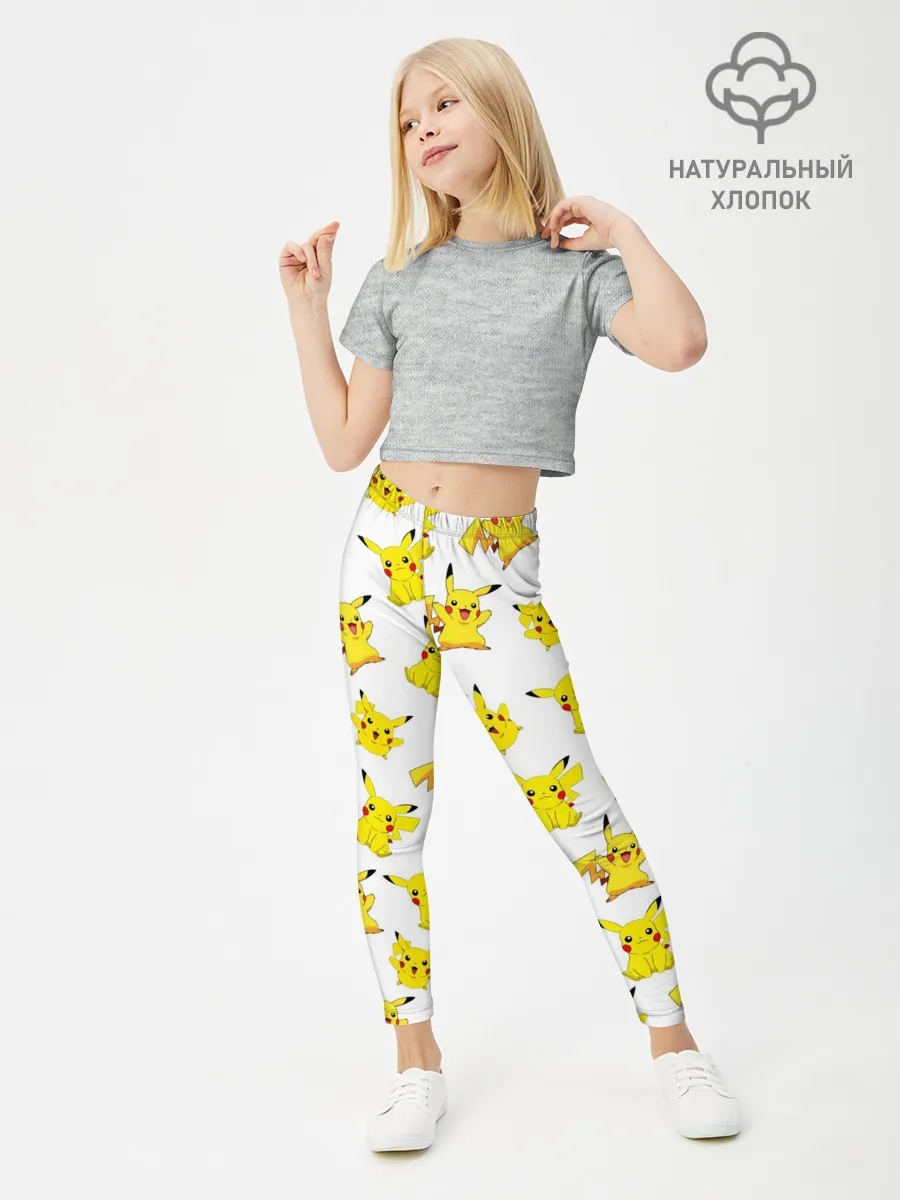 Леггинсы для девочки / ПИКАЧУ
