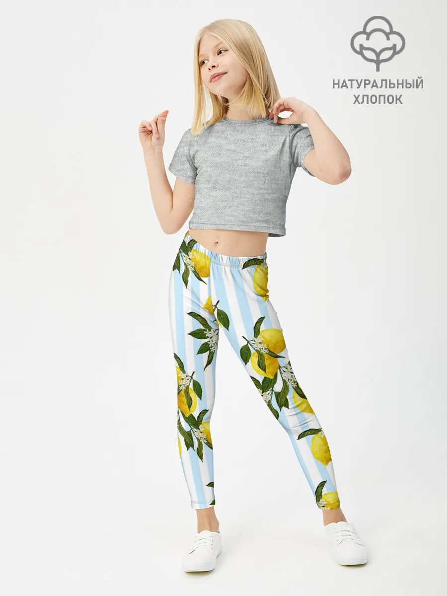 Леггинсы для девочки / Лимоны