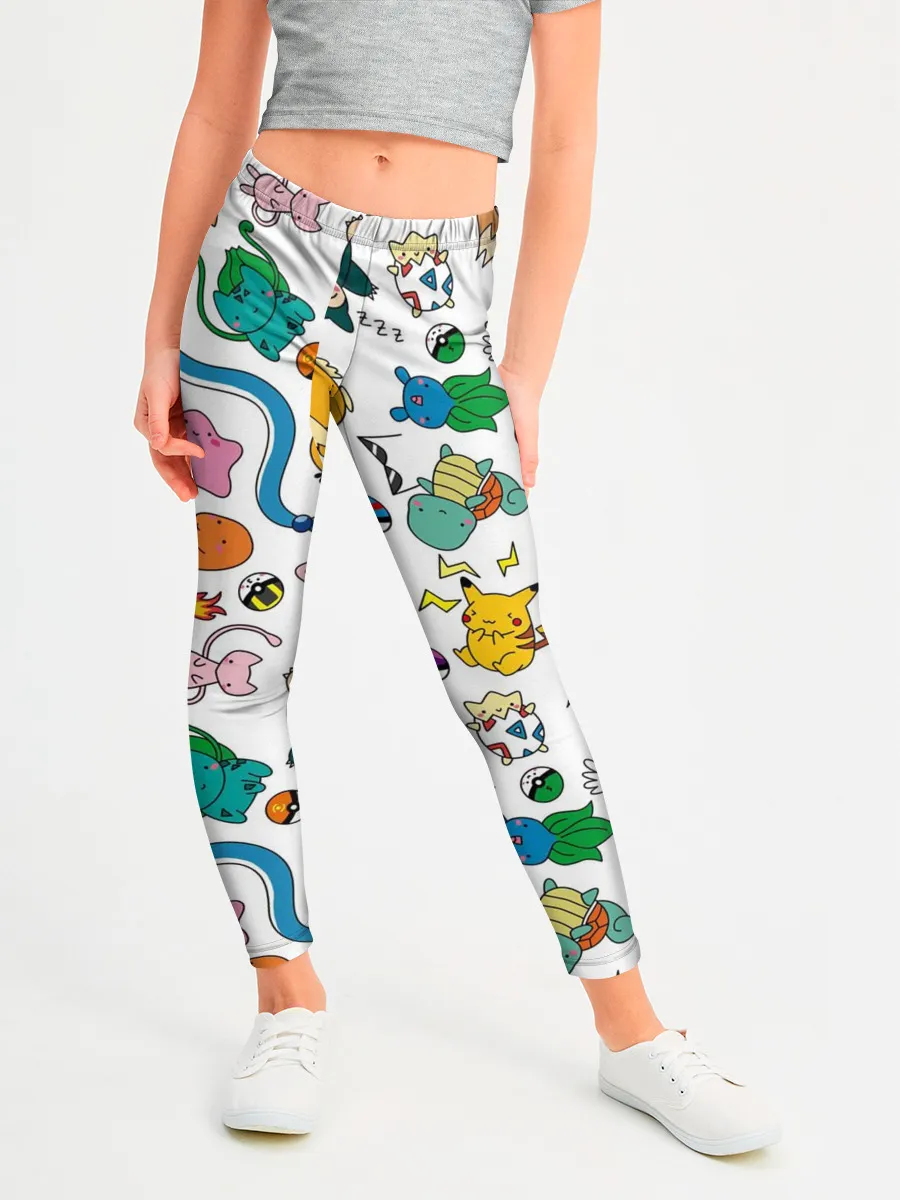 Леггинсы для девочки / ПОКЕМОНЫ