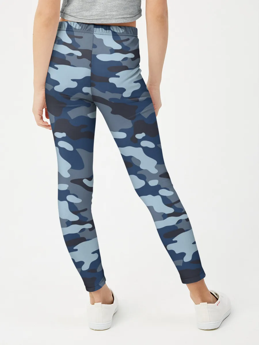 Леггинсы для девочки / Камуфляж МВД