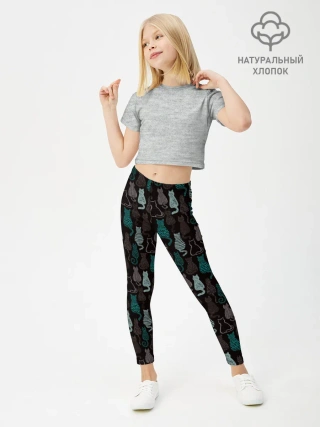 Леггинсы для девочки / Котики