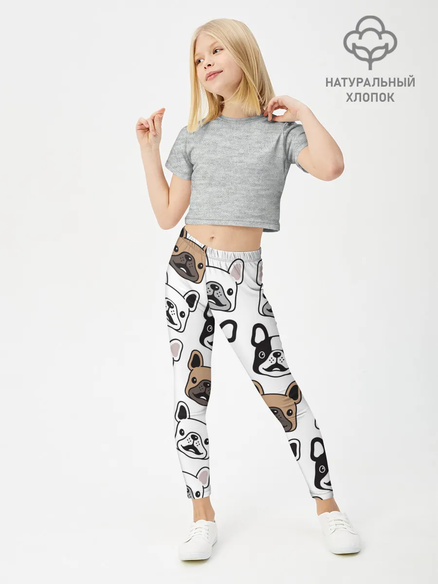 Леггинсы для девочки / БОСТОН ТЕРЬЕР | BOSTON TERRIER
