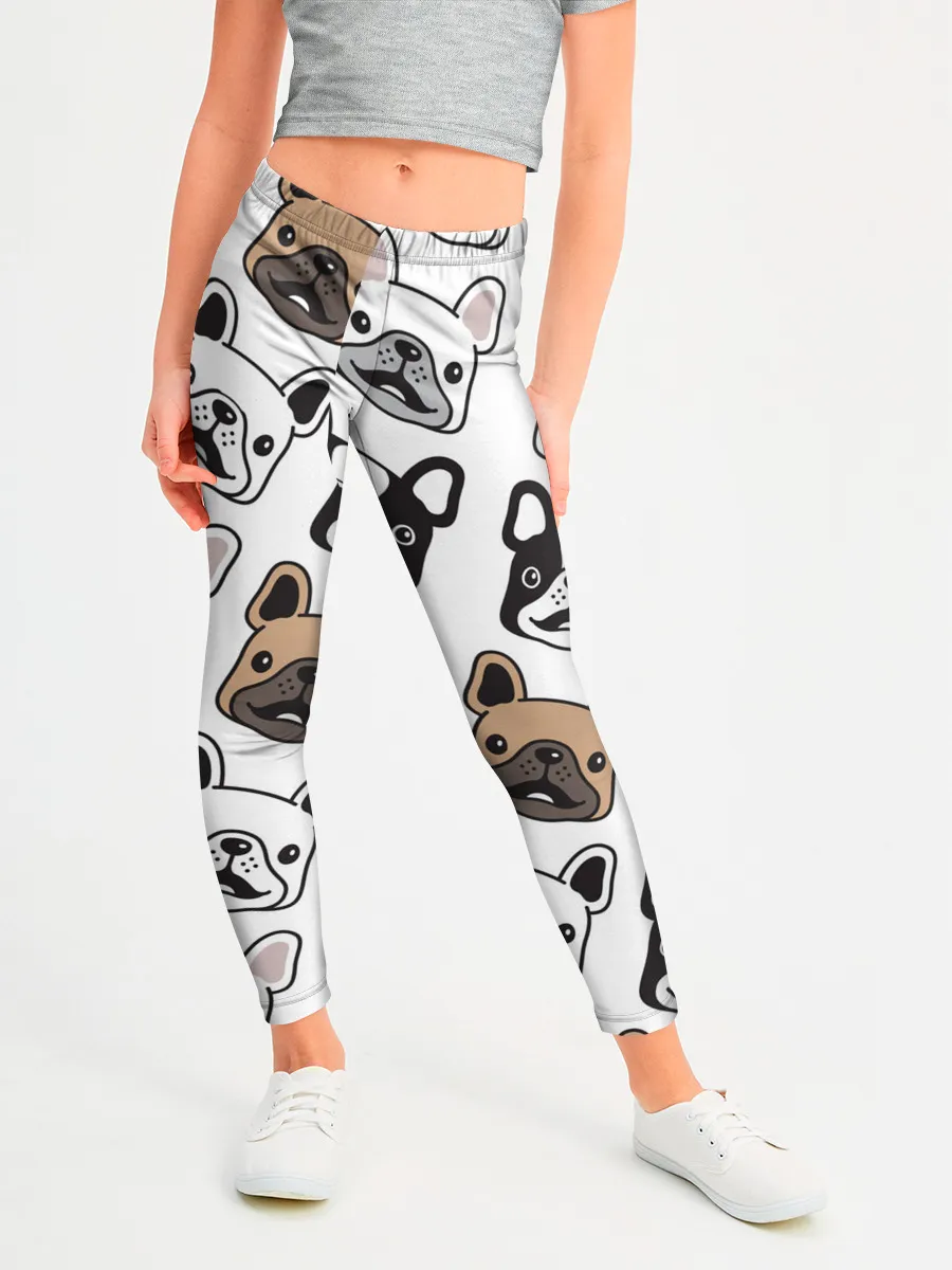Леггинсы для девочки / БОСТОН ТЕРЬЕР | BOSTON TERRIER
