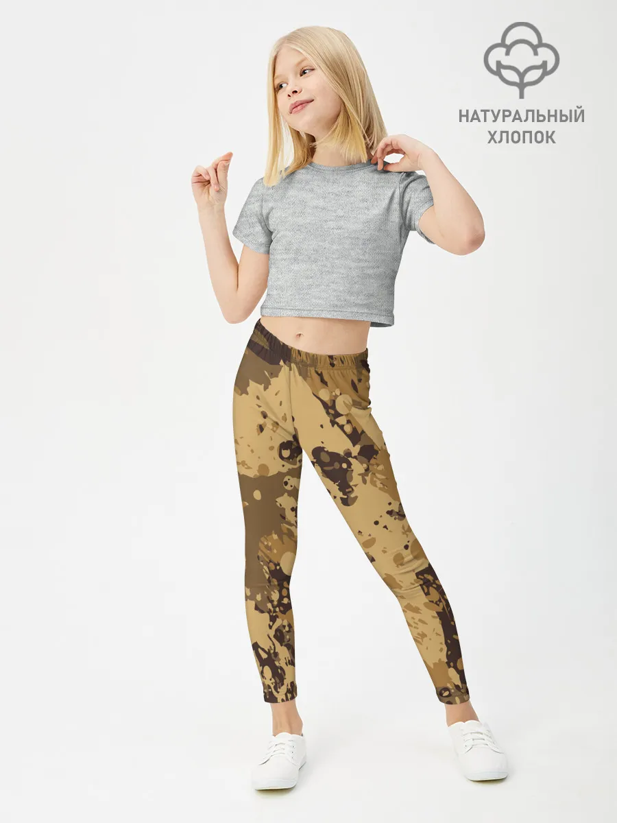 Леггинсы для девочки / КАМУФЛЯЖ BLUE