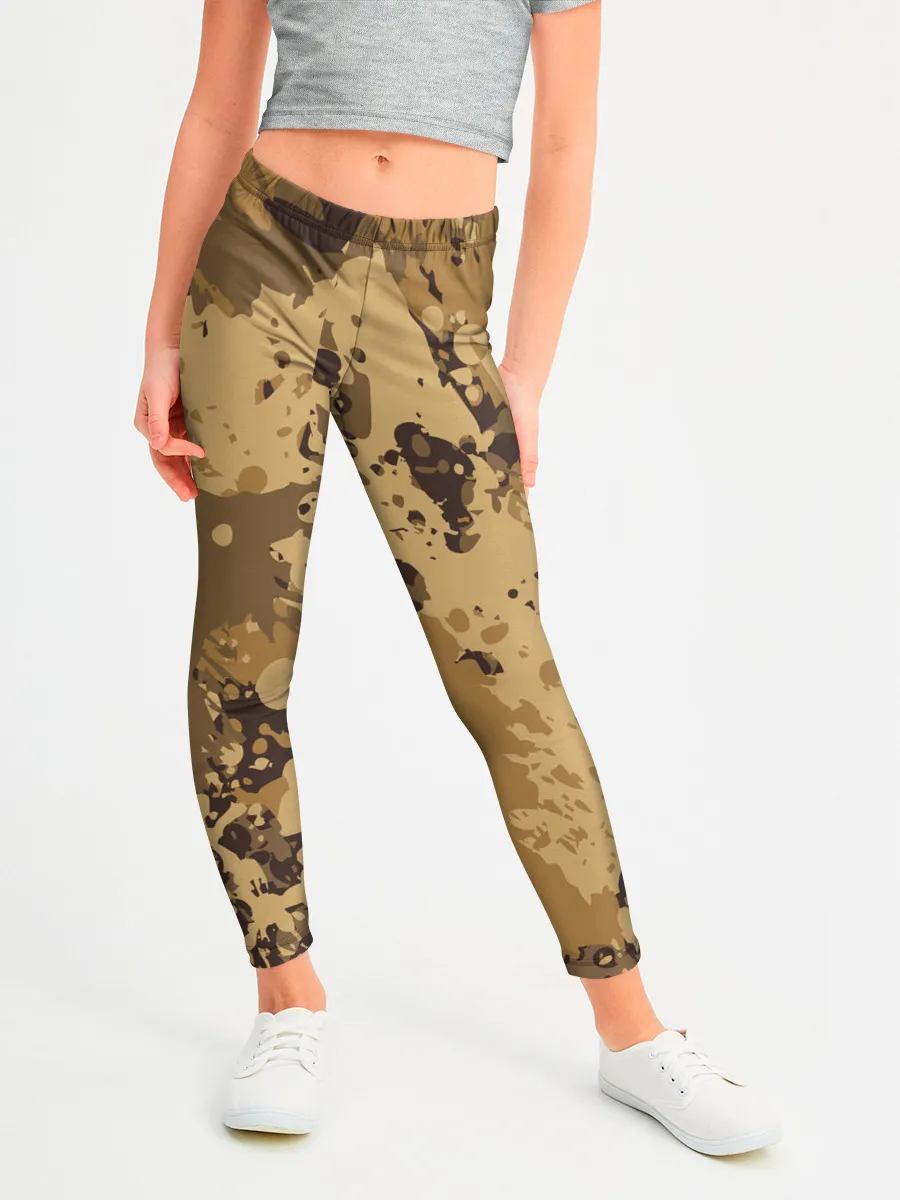 Леггинсы для девочки / КАМУФЛЯЖ BLUE