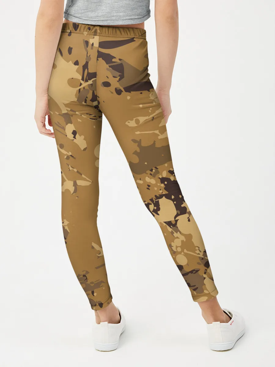 Леггинсы для девочки / КАМУФЛЯЖ BLUE