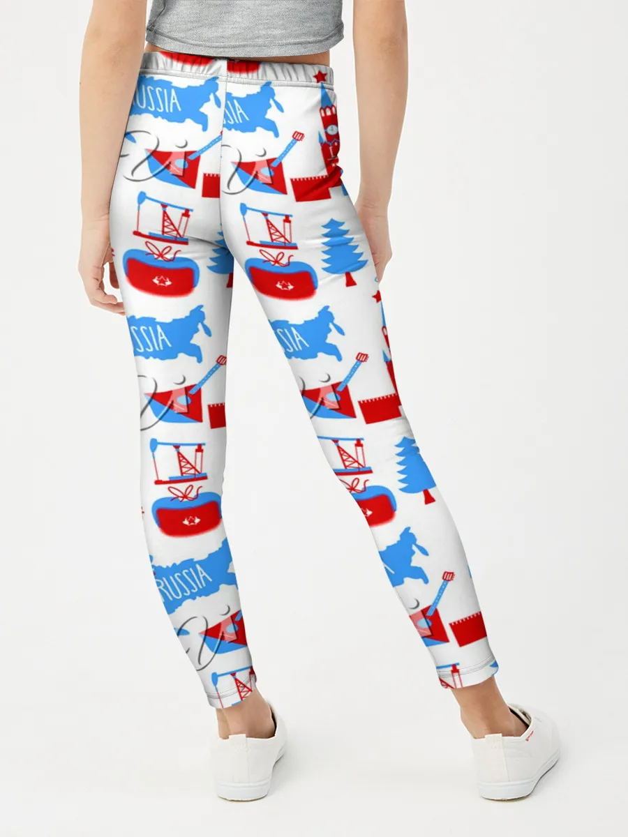 Леггинсы для девочки / РОССИЯ УЗОР