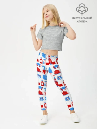 Леггинсы для девочки / РОССИЯ УЗОР