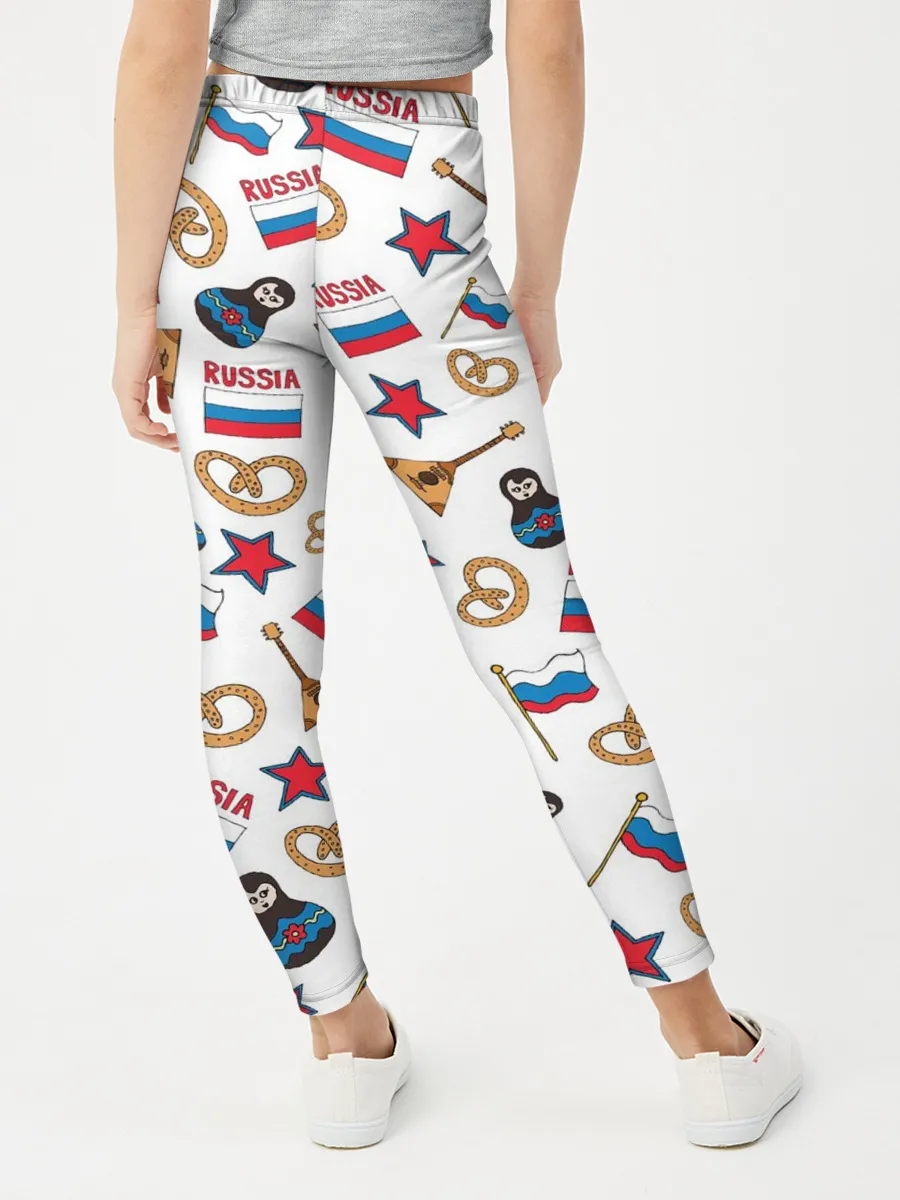 Леггинсы для девочки / РОССИЯ УЗОР